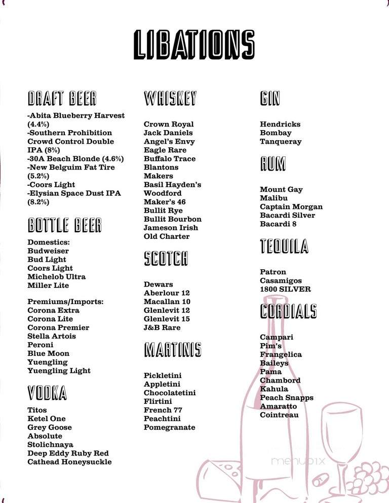 King's - Oxford, MS menu_pic