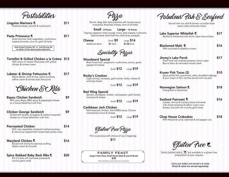 Kruse & Muer on Woodward - Royal Oak, MI menu_pic