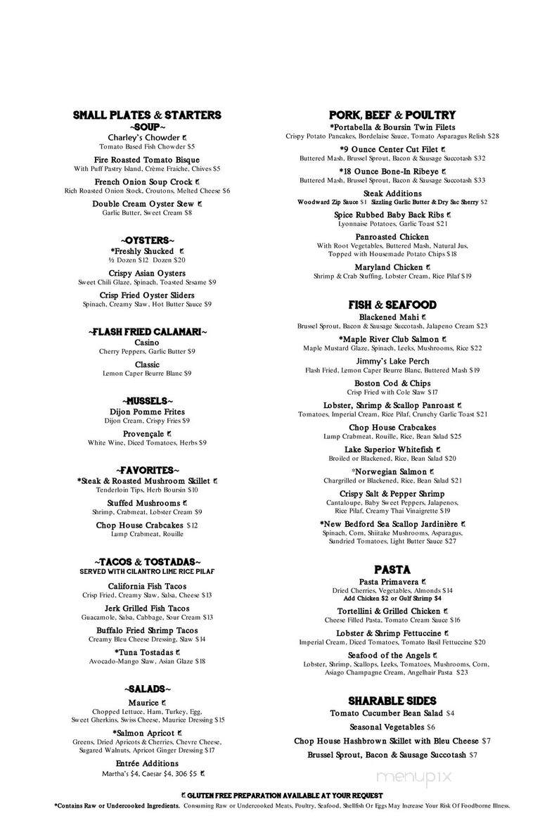 Kruse & Muer on Woodward - Royal Oak, MI menu_pic