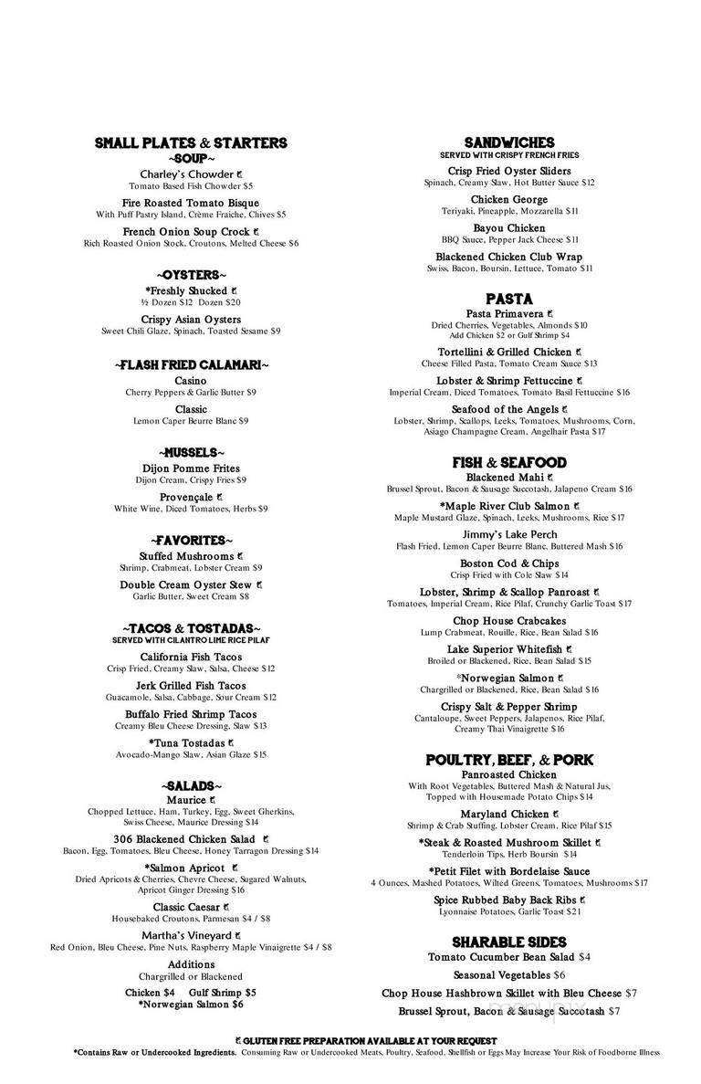 Kruse & Muer on Woodward - Royal Oak, MI menu_pic