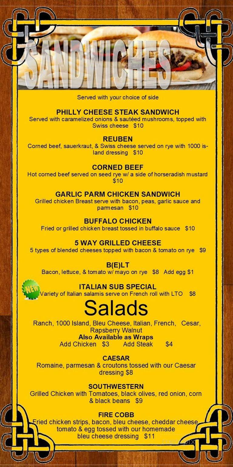 Lake Street Pub - Roselle, IL menu_pic