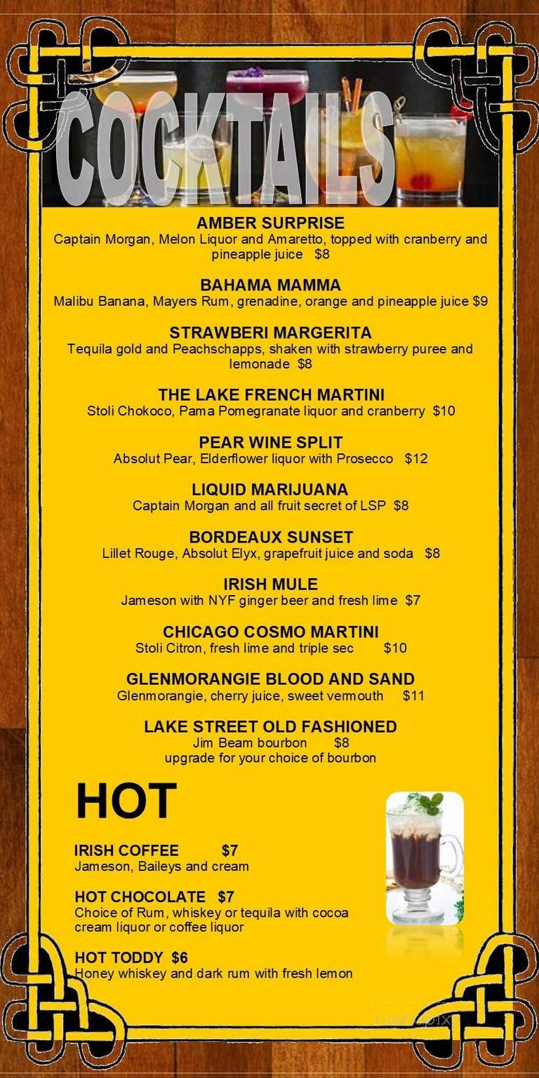 Lake Street Pub - Roselle, IL menu_pic