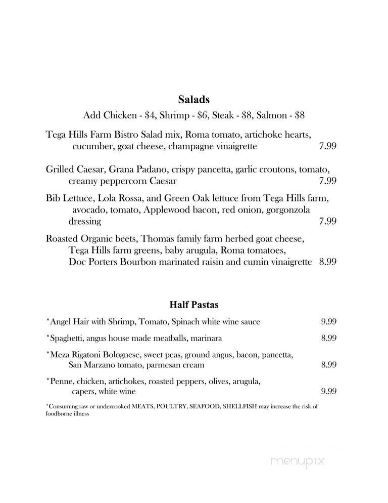Lily's Bistro - Lake Wylie, SC menu_pic