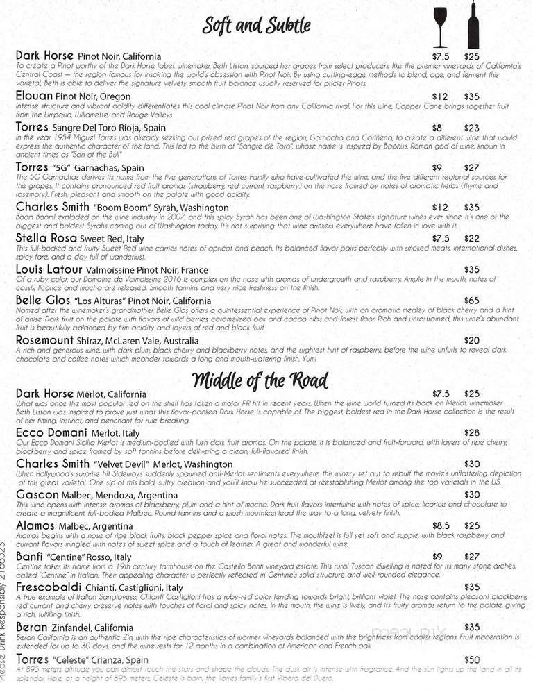 Lola's Bistro - Wichita, KS menu_pic
