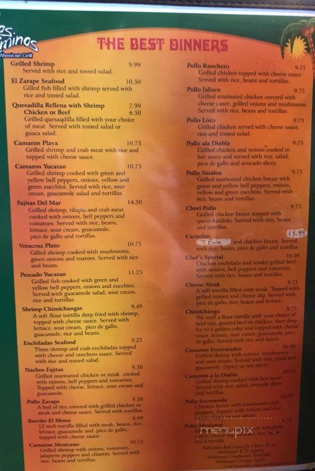 Los Caminos - Gibson City, IL menu_pic