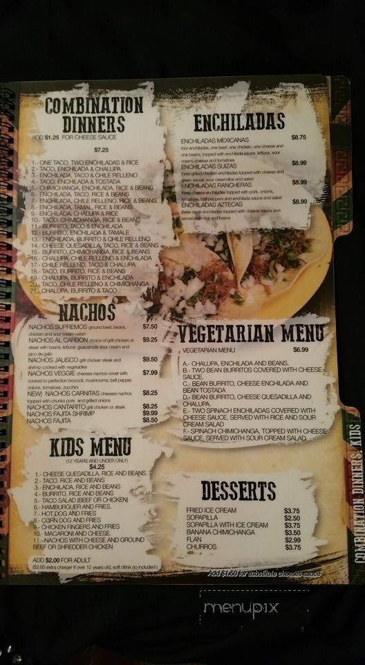 Los Cantaritos Mexican Restaurant - Gallatin, TN menu_pic
