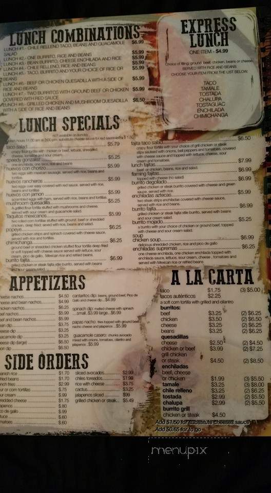 Los Cantaritos Mexican Restaurant - Gallatin, TN menu_pic