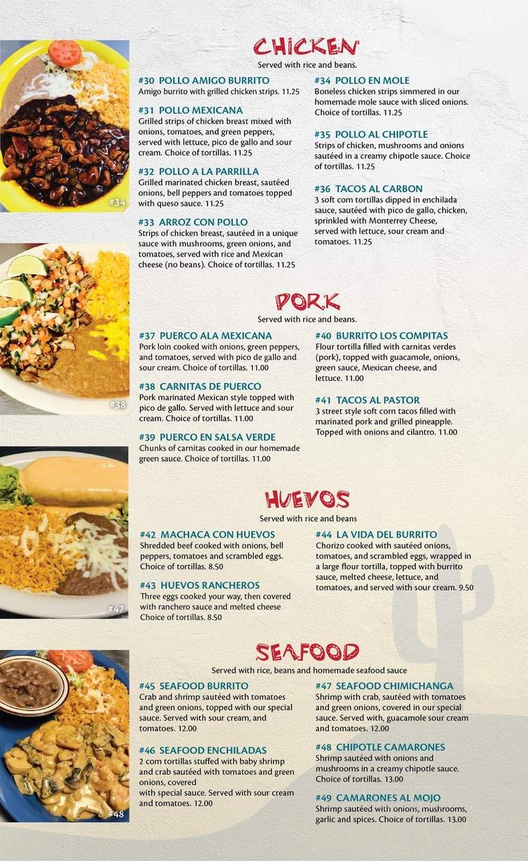 Los Habaneros - Hudson, WI menu_pic