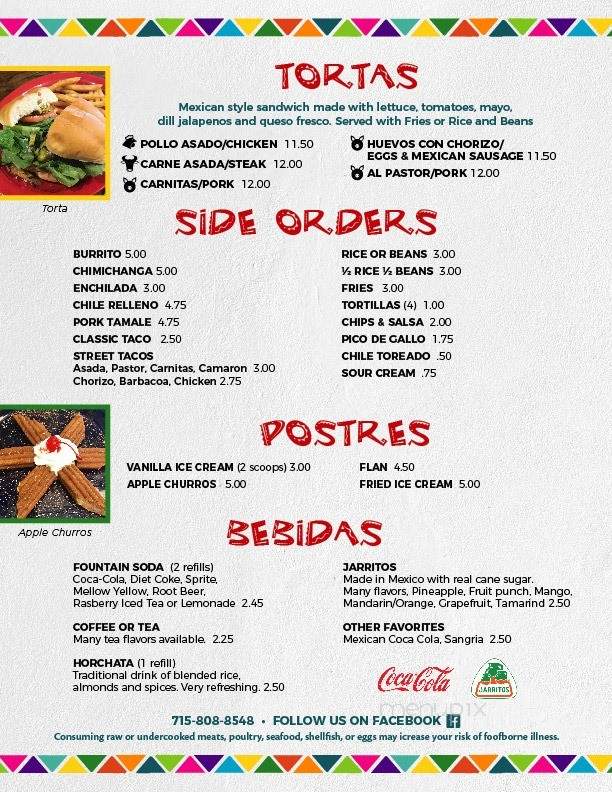 Los Habaneros - Hudson, WI menu_pic