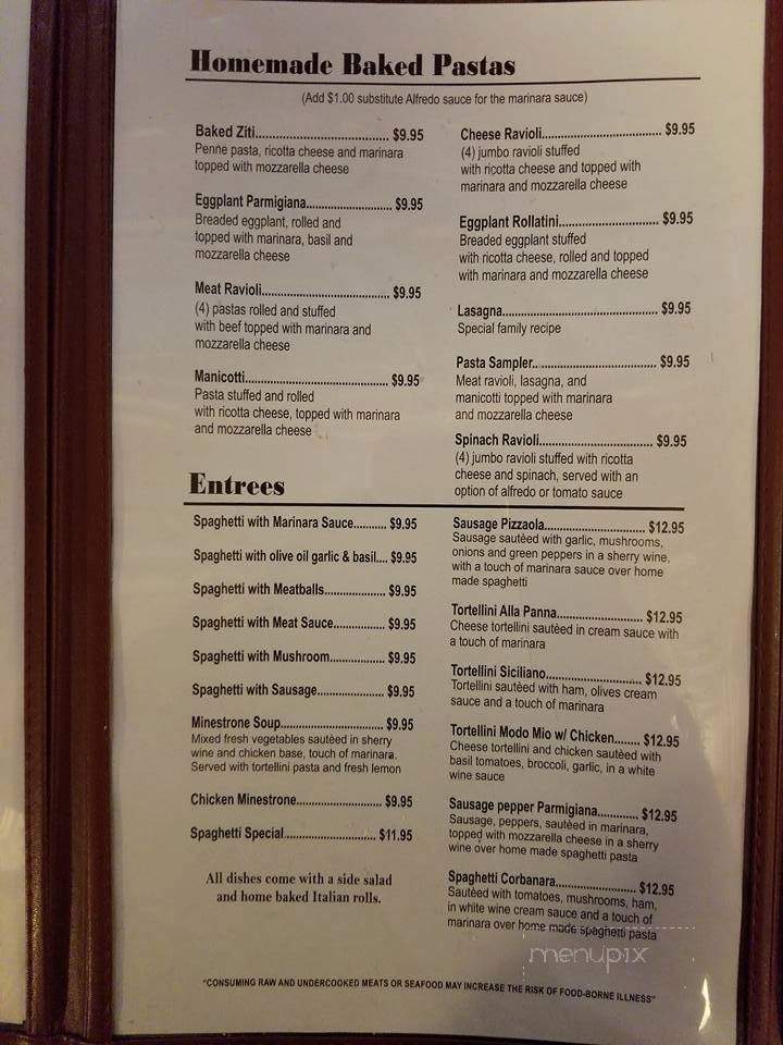 Luigis Italian Restaurant - Mattoon, IL menu_pic