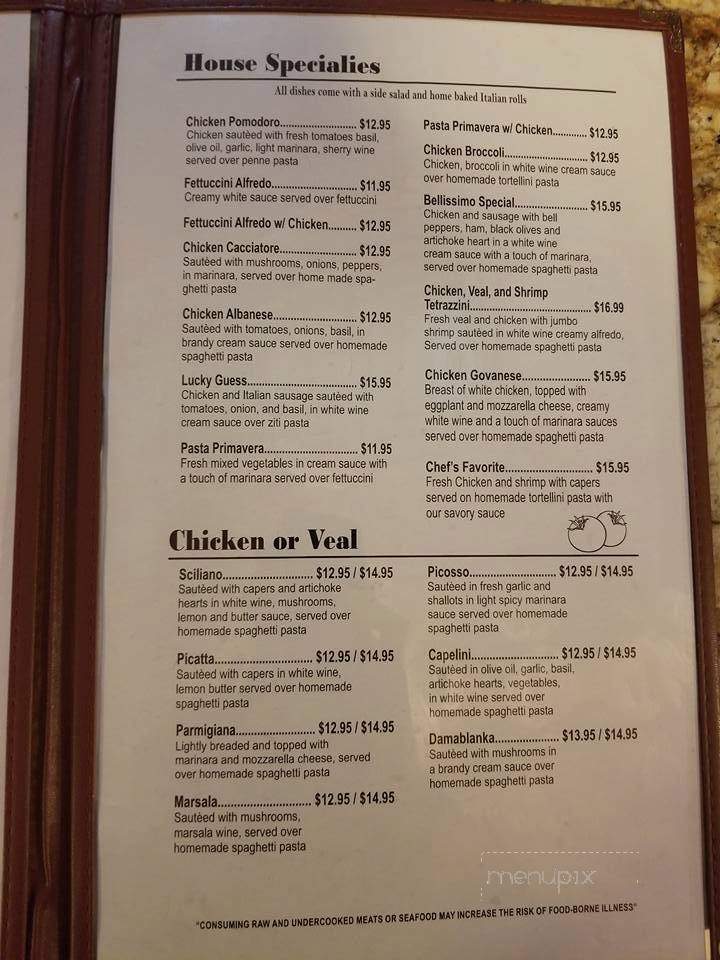 Luigis Italian Restaurant - Mattoon, IL menu_pic