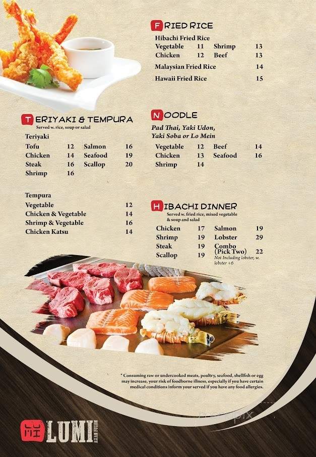 Lumi Asian Fusion - North Haven, CT menu_pic