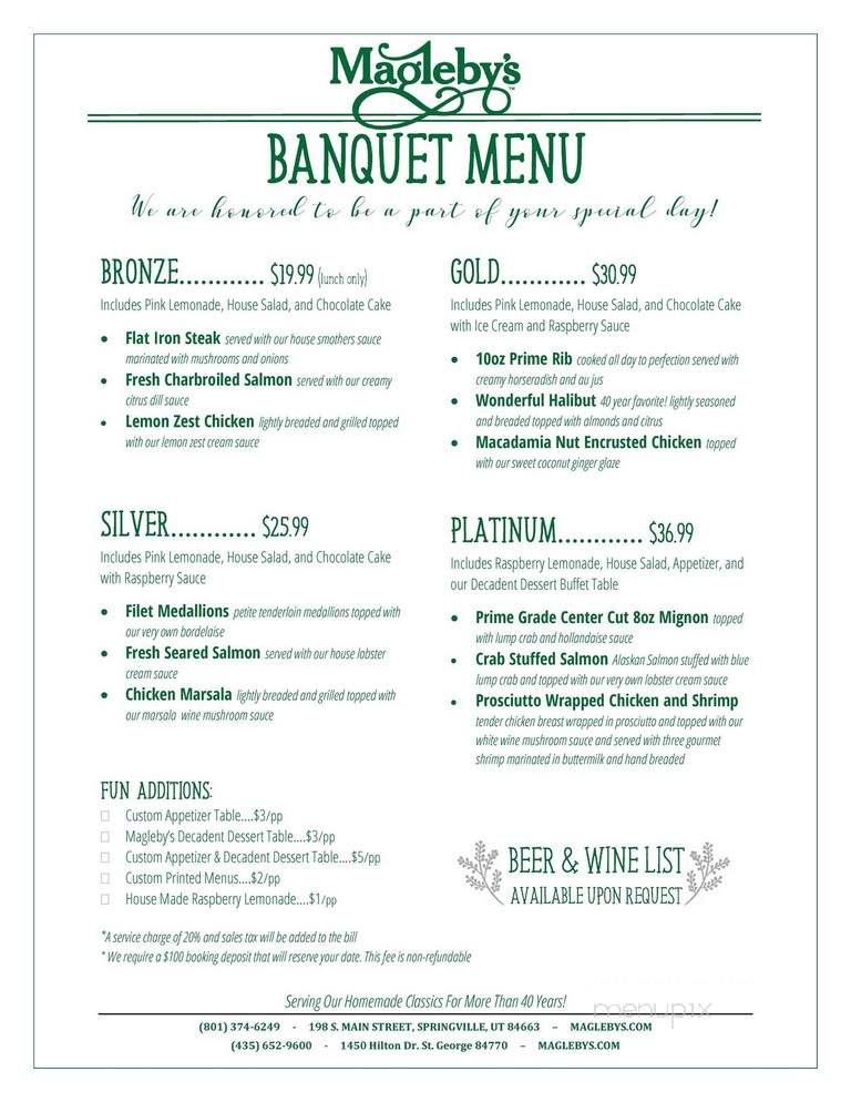 Magleby's - St. George, UT menu_pic
