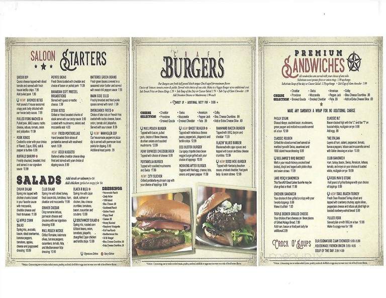Mail Pouch Saloon - Swanton, OH menu_pic