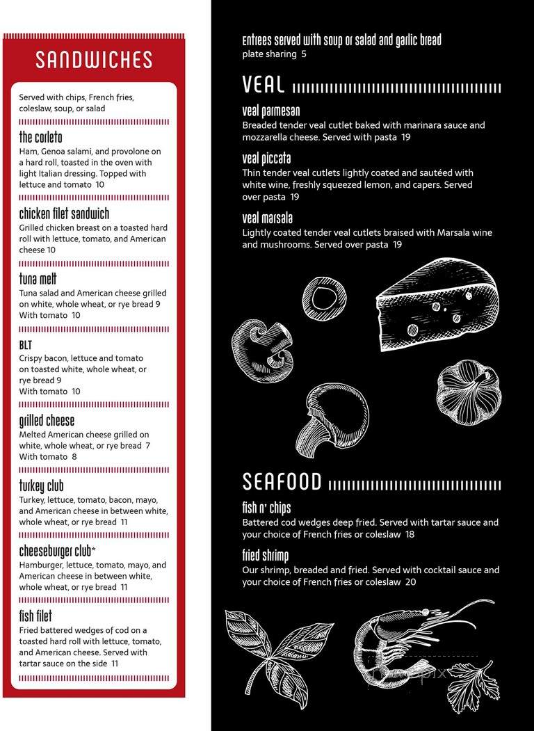 Manny's Simsbury Pizza & Family Restaurant - Simsbury, CT menu_pic