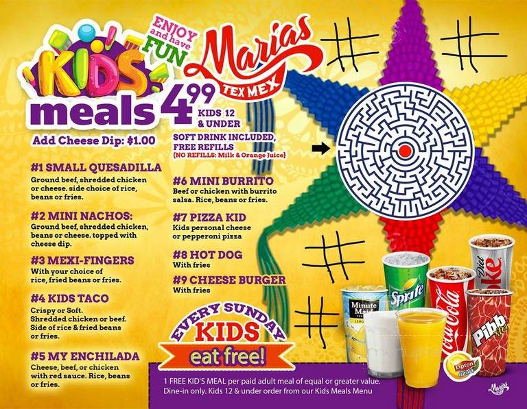 Maria's Tex Mex - Dacula, GA menu_pic