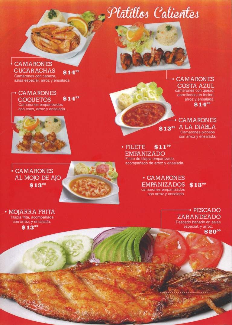 Mariscos El Culichi - Brownsville, TX menu_pic