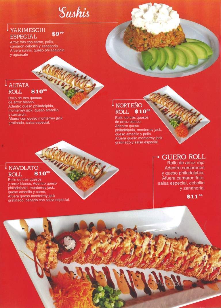 Mariscos El Culichi - Brownsville, TX menu_pic