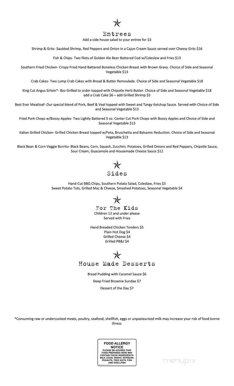 25+ Mason Dixon Cafe Menu Pics
