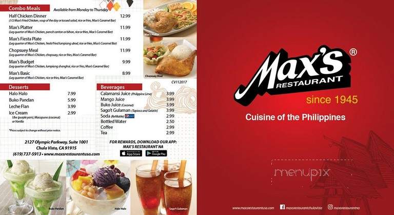 Max's Restaurant - Chula Vista, CA