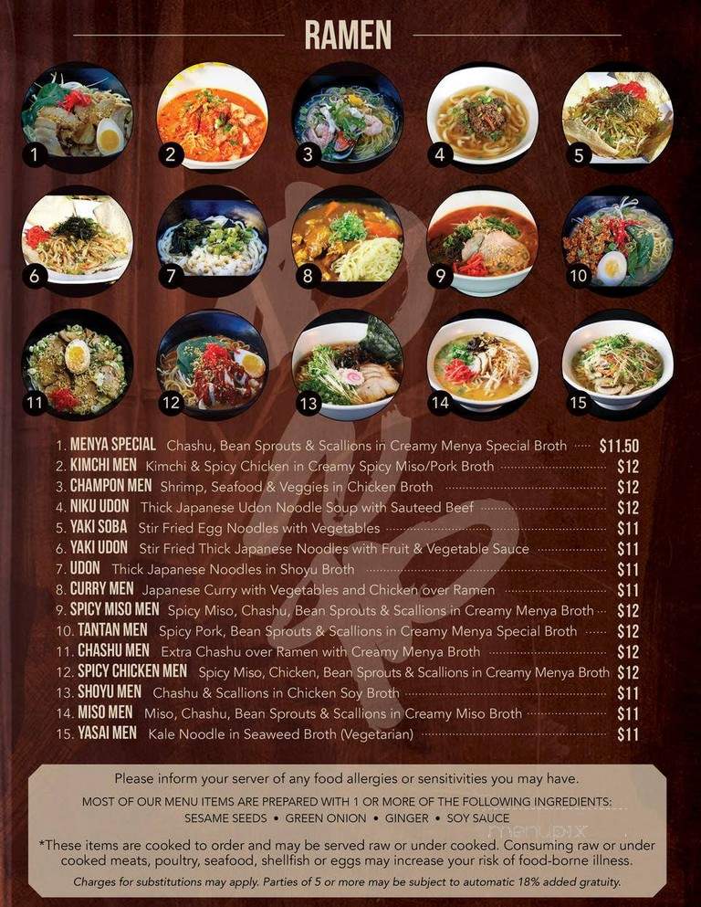 Menya - Denver, CO menu_pic