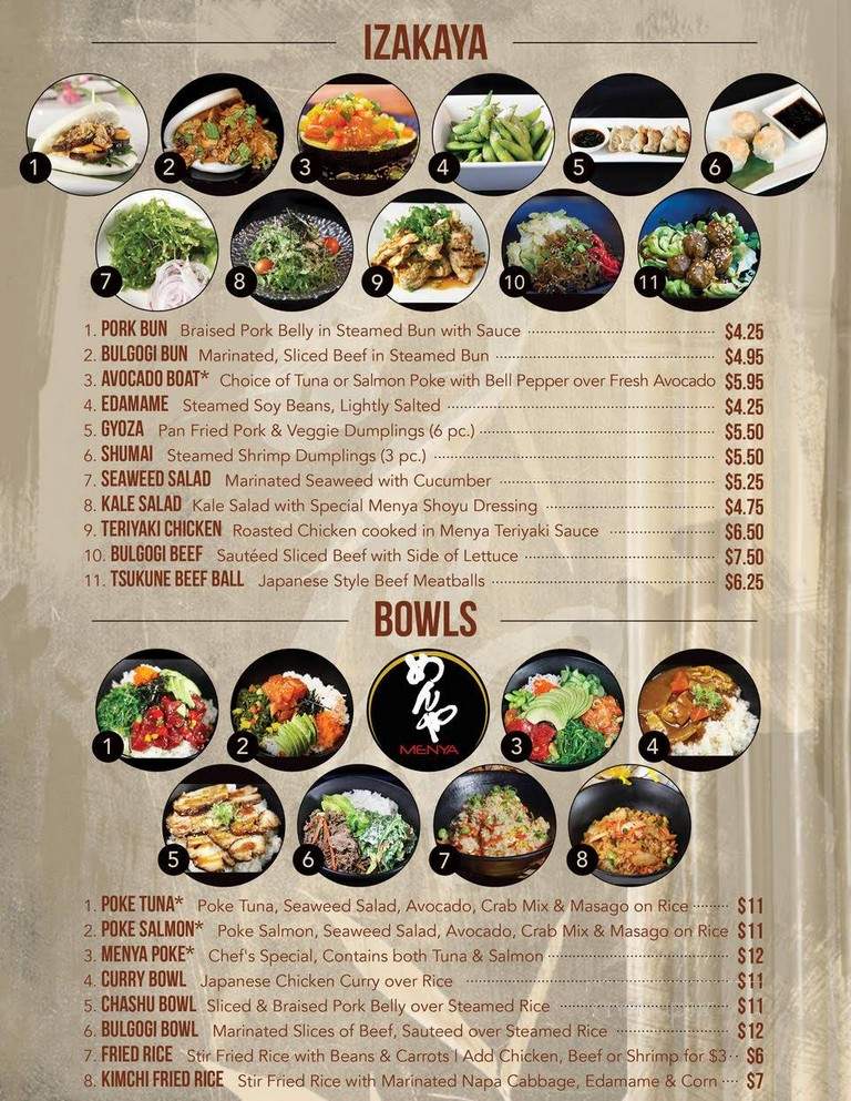 Menya - Denver, CO menu_pic