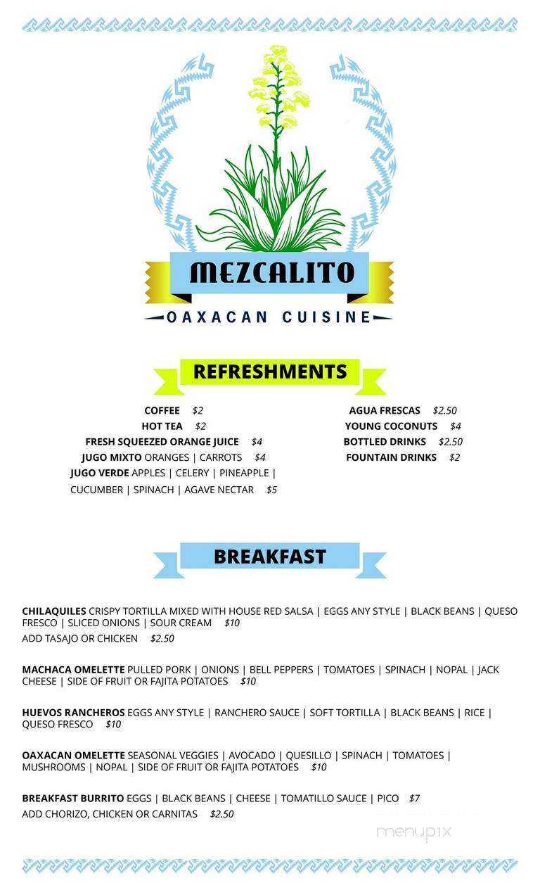 Mezcalito Oaxacan Cuisine - Rocklin, CA