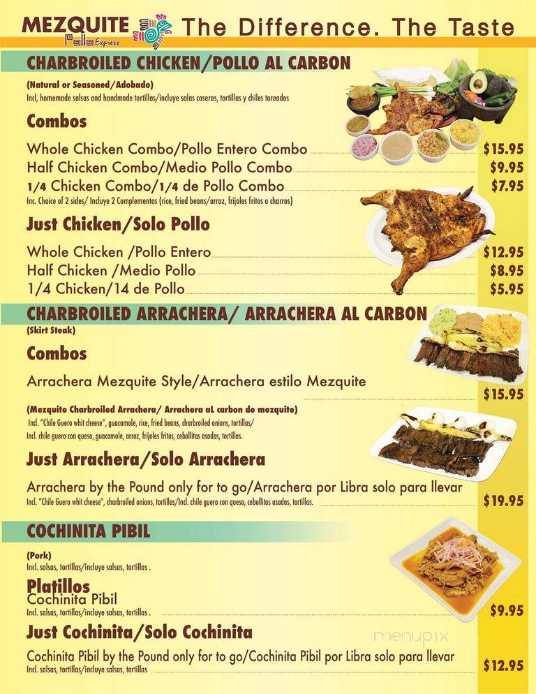Mezquite Express - Chicago, IL menu_pic