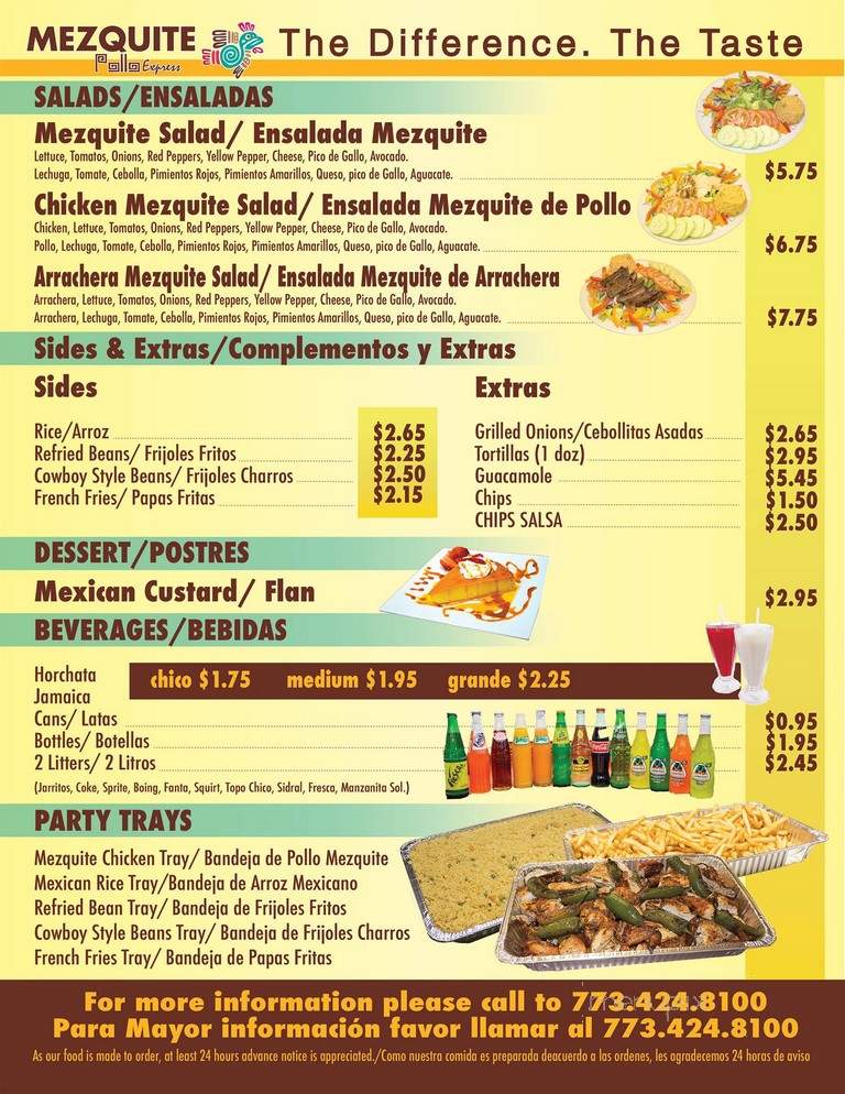 Mezquite Express - Chicago, IL menu_pic