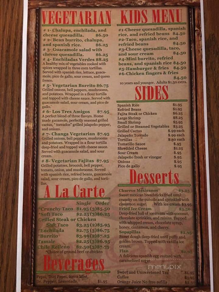 Mi Casita - Ohatchee, AL menu_pic