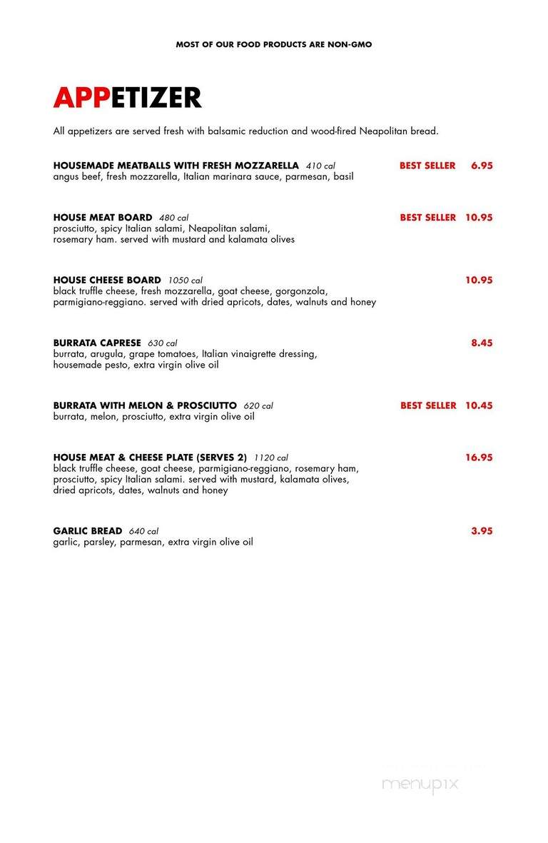 MidiCi The Neapolitan Pizza Company - White Marsh, MD menu_pic