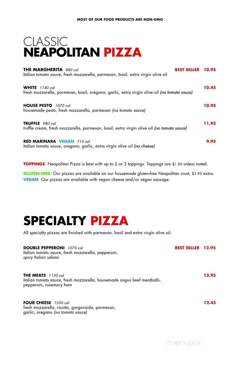 MidiCi The Neapolitan Pizza Company - White Marsh, MD menu_pic