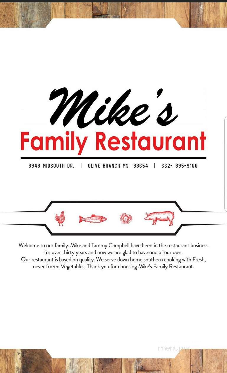 Mike's Family Restaurant - Olive Branch, MS