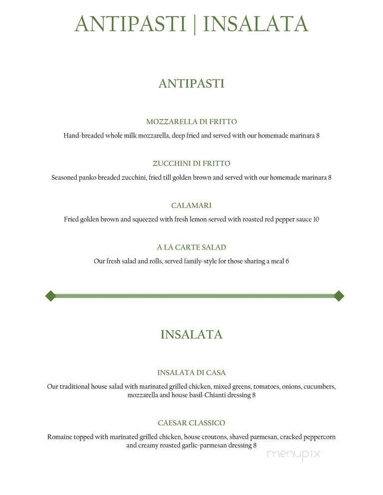 Minori's Italian Ristorante - Forsyth, GA menu_pic