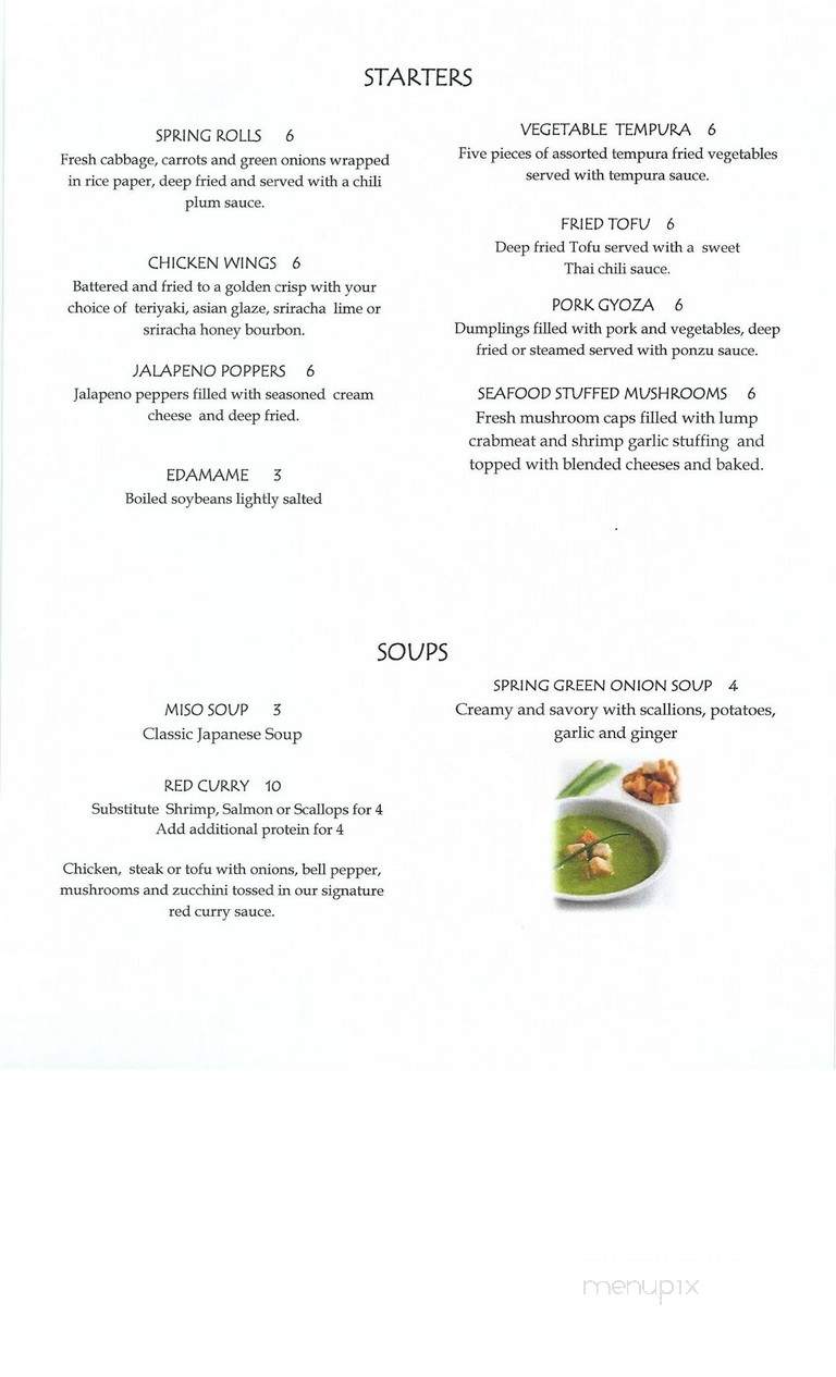 Misos International Bistro - Greenville, SC menu_pic