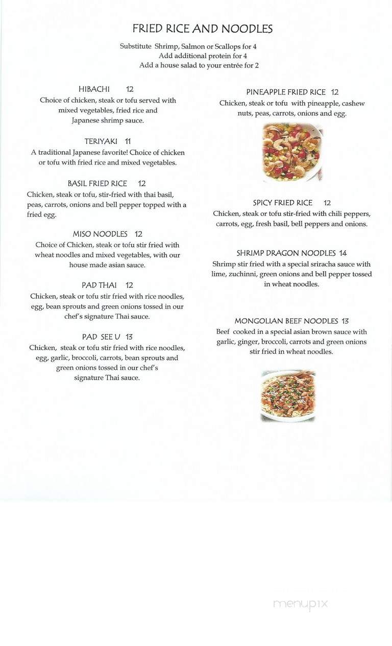 Misos International Bistro - Greenville, SC menu_pic