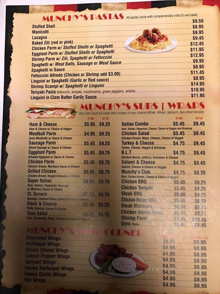Munchy's Pizza - Plantation, FL menu_pic