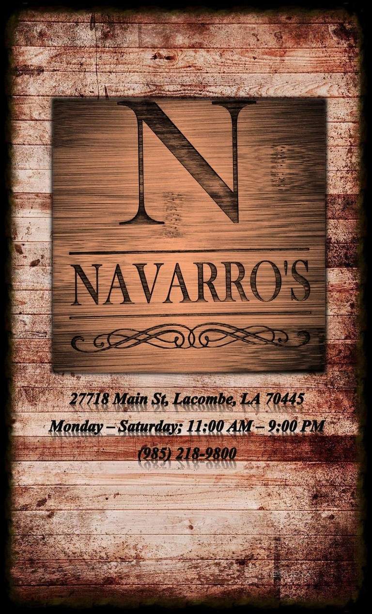Navarro's - Lacombe, LA menu_pic