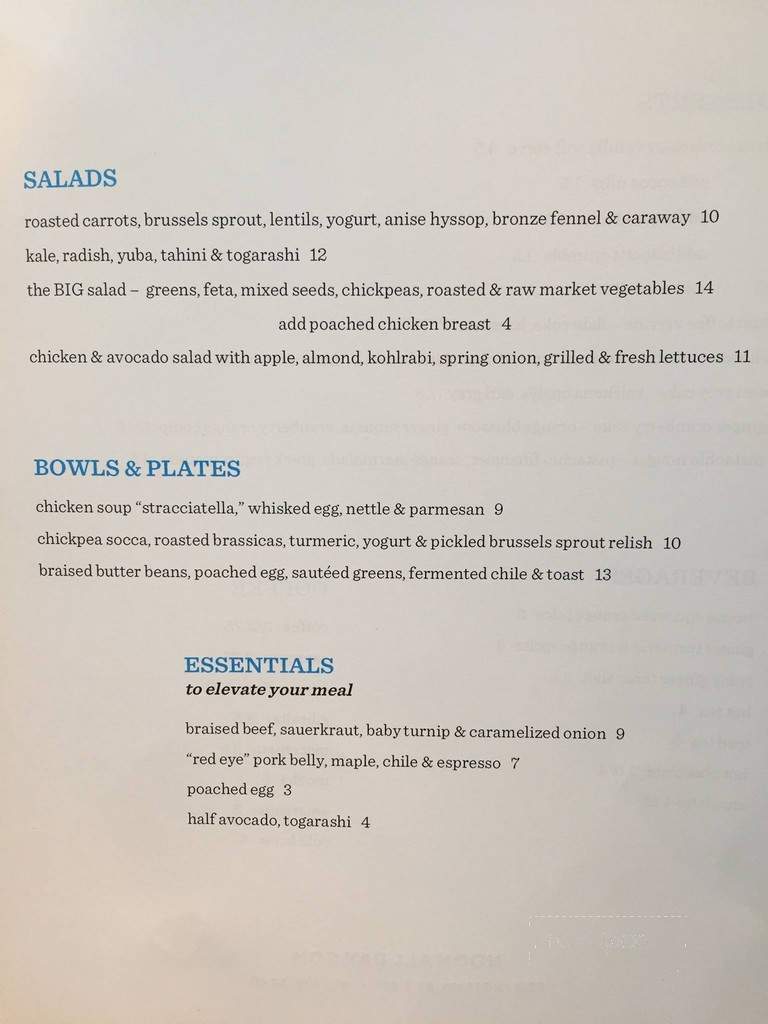 Noon All Day - San Francisco, CA menu_pic
