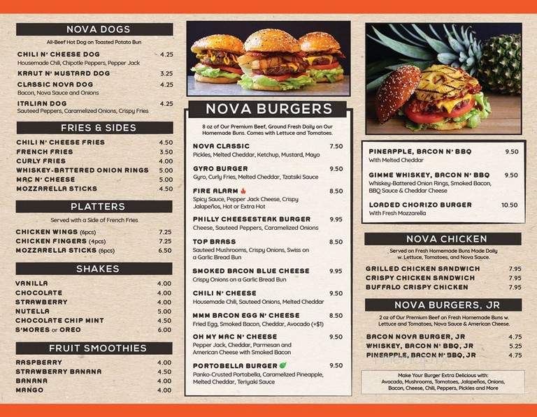 Nova Burger - Little Ferry, NJ menu_pic
