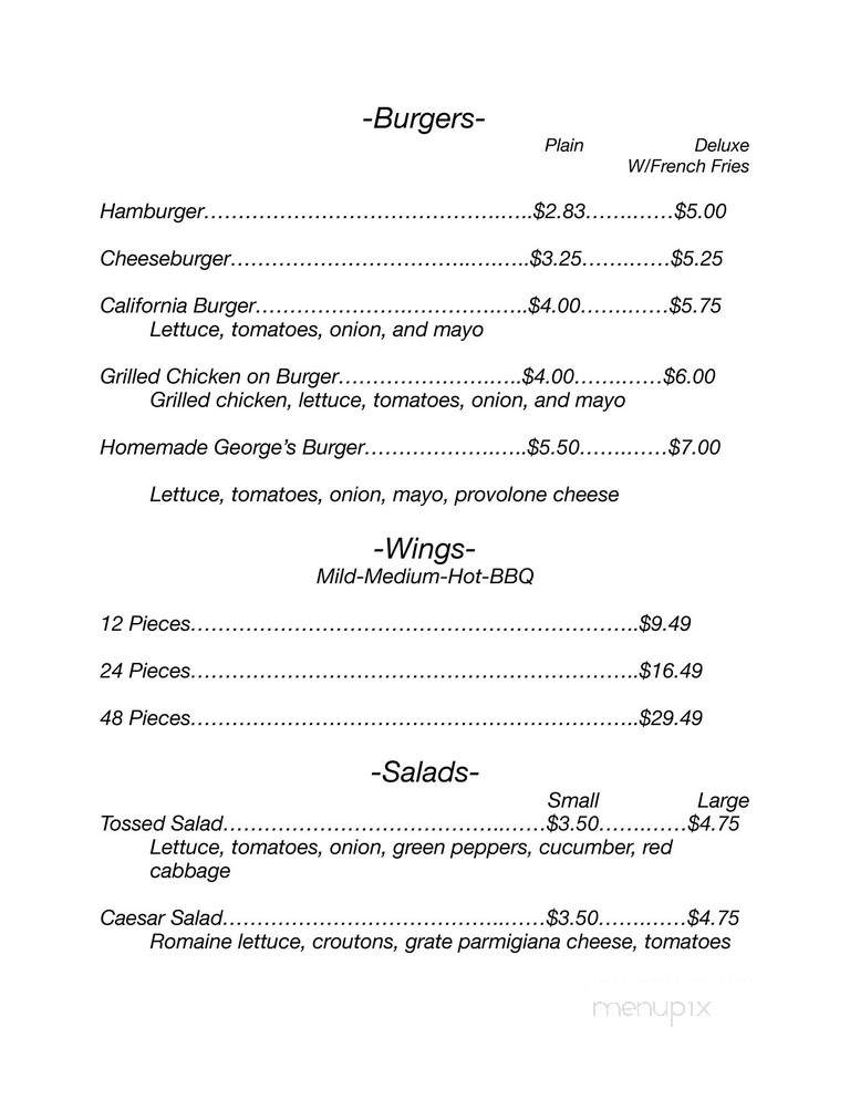 NYC Village Pizza - Bethlehem, PA menu_pic