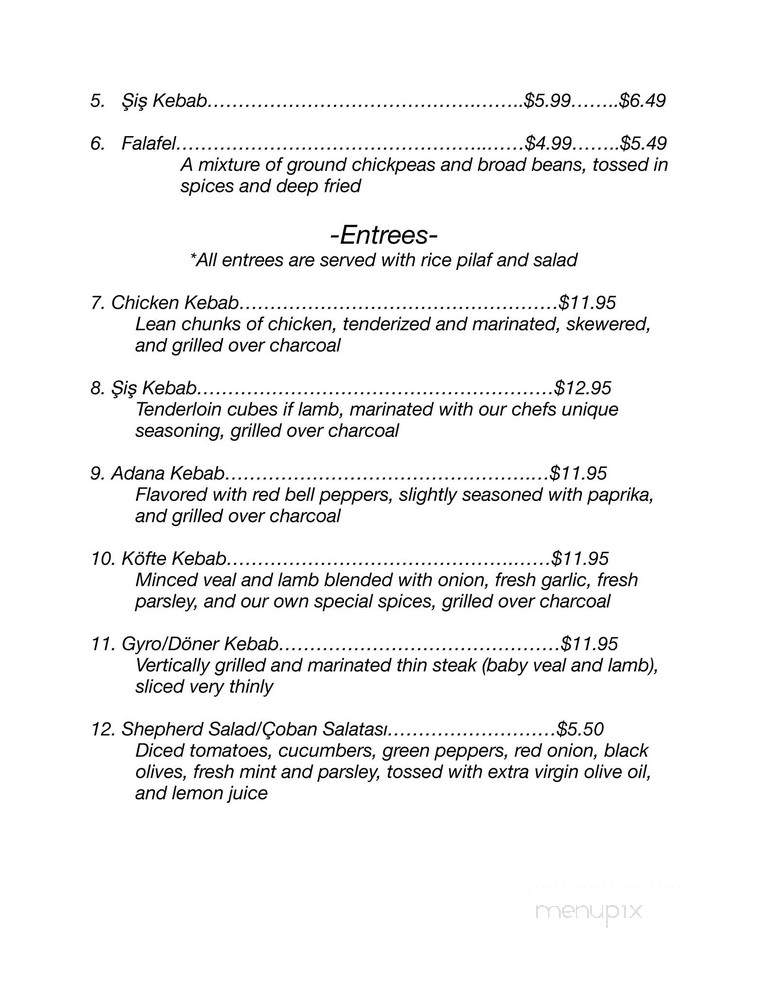 NYC Village Pizza - Bethlehem, PA menu_pic