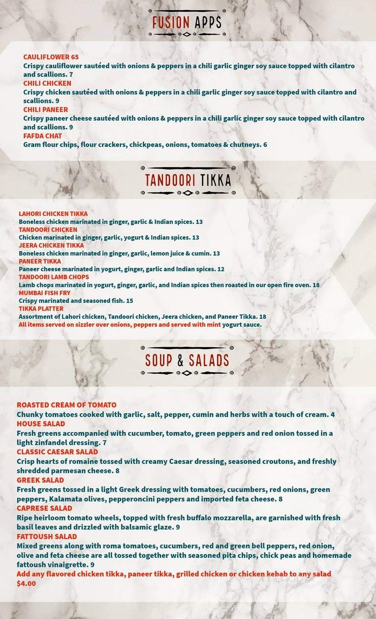 Olive & Mint - Foxborough, MA menu_pic