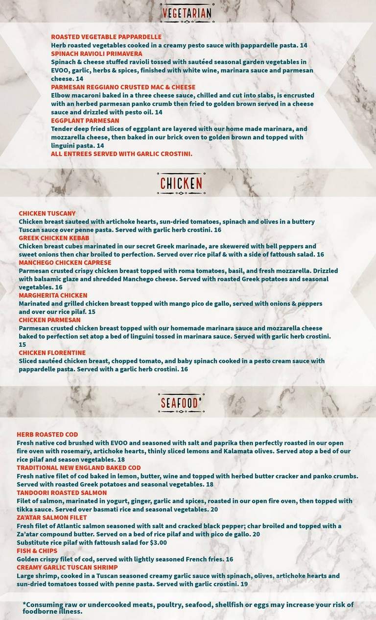 Olive & Mint - Foxborough, MA menu_pic
