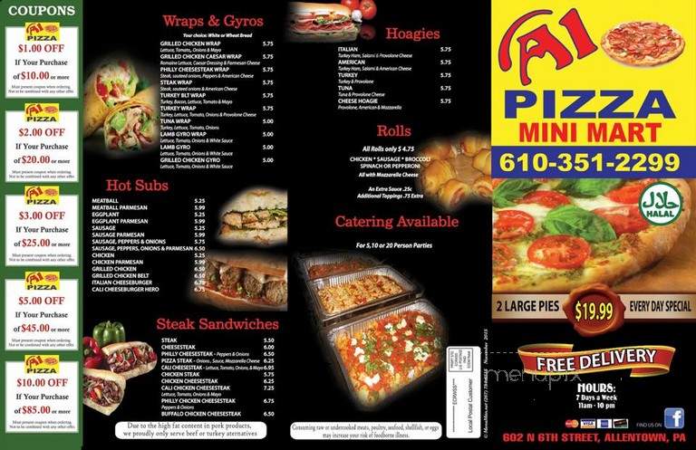 Pak Crown Fried Chicken - Pottsville, PA menu_pic