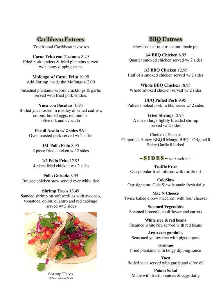 Paradise Pit Restaurant & Lounge - Saint Robert, MO menu_pic