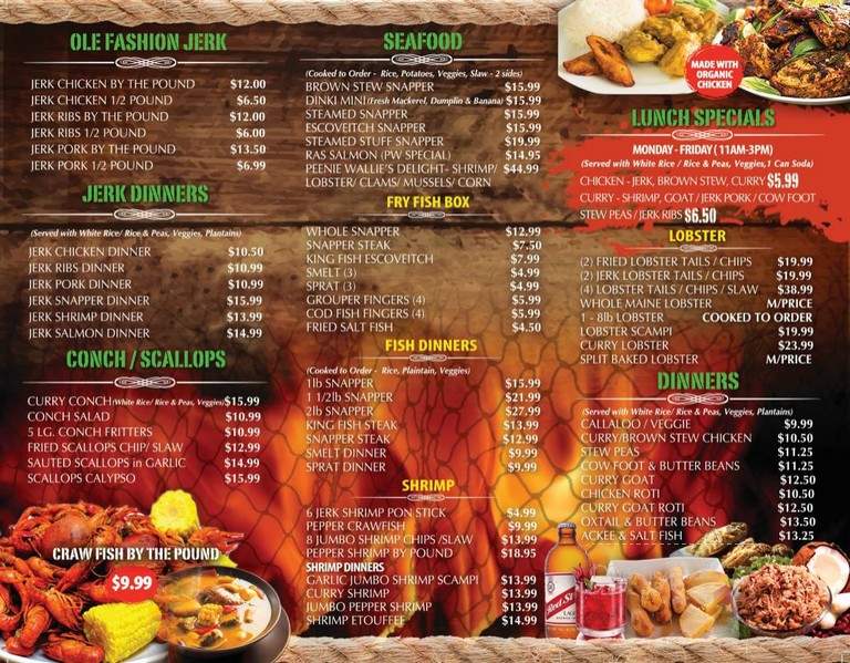 Peenie Wallies Fish And Jerk - Royal Palm Beach, FL menu_pic