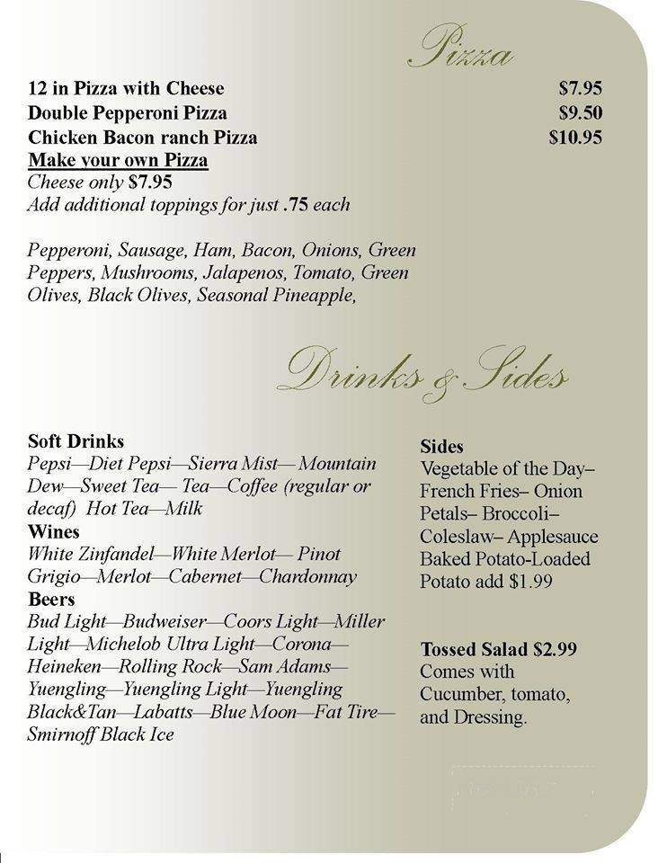 Pioneer Tavern - Marietta, OH menu_pic