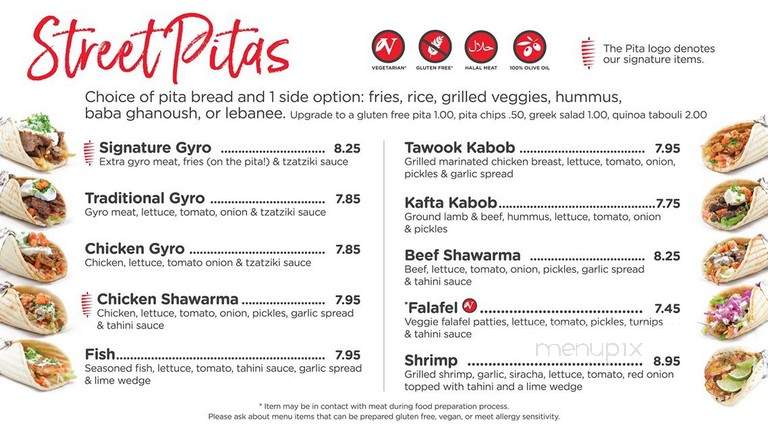 Pita Mediterranean Street Food - Norcross, GA menu_pic