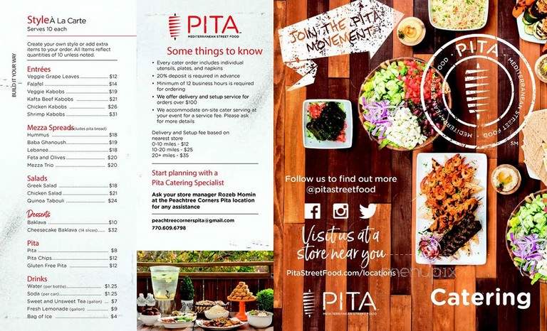 Pita Mediterranean Street Food - Norcross, GA menu_pic